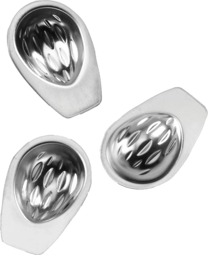 Steel walnut-shaped baking molds for cookies - 20 pieces