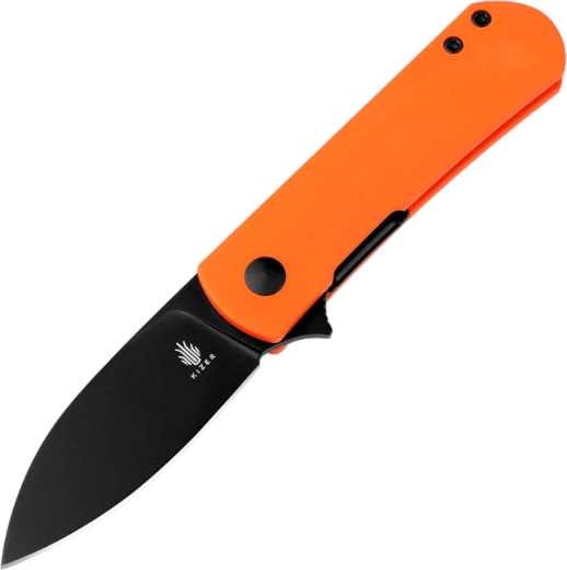 Kizer Yorkie сгъваем джобен нож със стомана Nitro-V и оранжева дръжка G10 - 1 брой