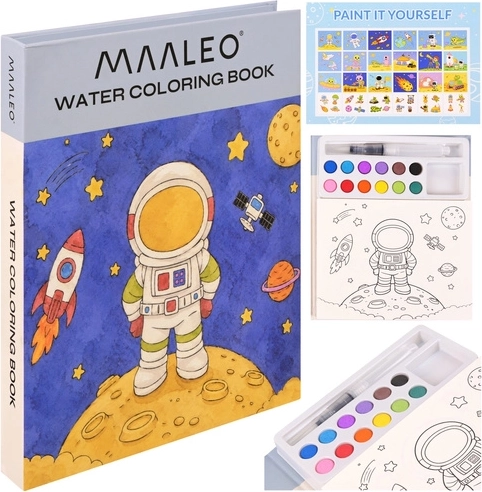 Водни боички за рисуване с астронавт Maaelo