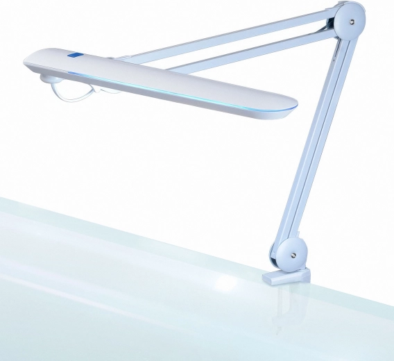 Dimmable white LED desk lamp with clip