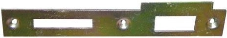 Strike plate for mortise lock right, galvanized (10 pcs)