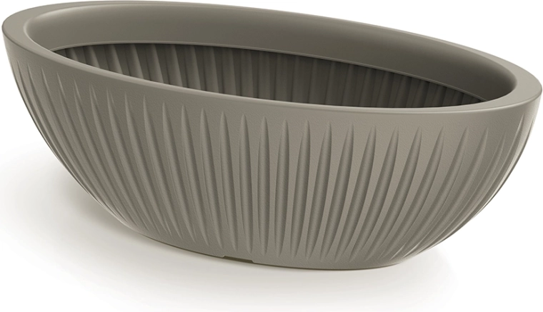 Latia Oval Planter 58 cm mocha