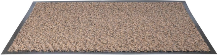 Outdoor cleaning doormat made of rubber and polypropylene 60 × 90 cm, heathered color mix