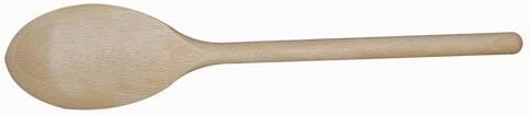 Wooden oval spoon 20 cm