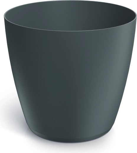 Mate flower pot with concrete effect, anthracite