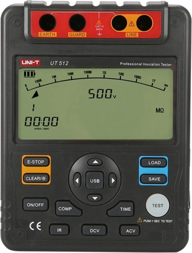 Uni-T UT512 high-voltage insulation resistance tester