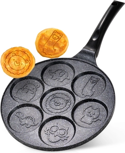 Granite Egg Pan with 7 Molds 26 cm