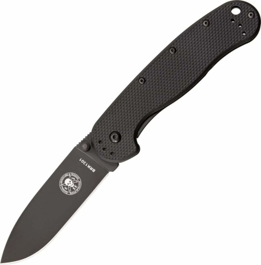 ESEE Avispa Black pocket knife 8.9 cm, all-black, FRN