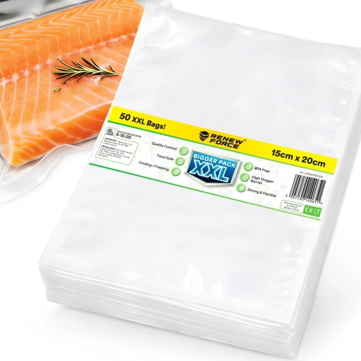 Embossed Vacuum Bags Renew Force 15 × 20 cm, 50 pcs