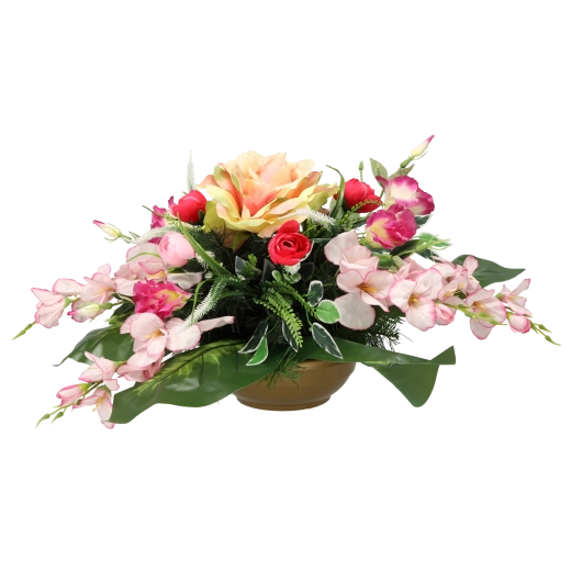 Decorative floral arrangement in a bowl with a rose (spray no. 4) - 1 piece