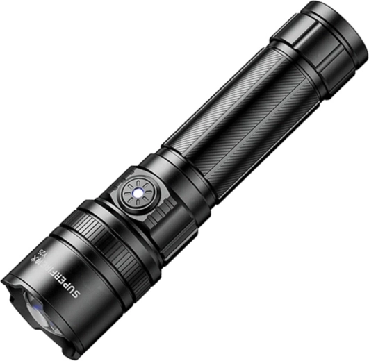 SUPERFIRE Y25 Flashlight with Laser Diode, 600 lm and 450 m Range