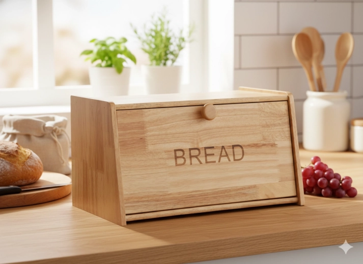 Romero Bamboo Bread Box 39 × 23 × 21 cm
