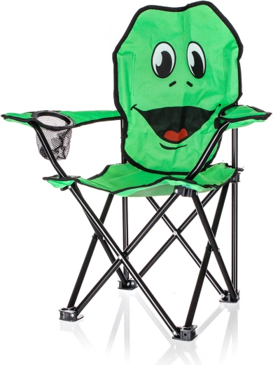 Сгъваемо детско столче Frog с мотив жаба, товароносимост 35 кг