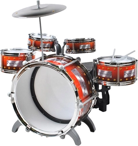 5 drums and a cymbal for realistic play