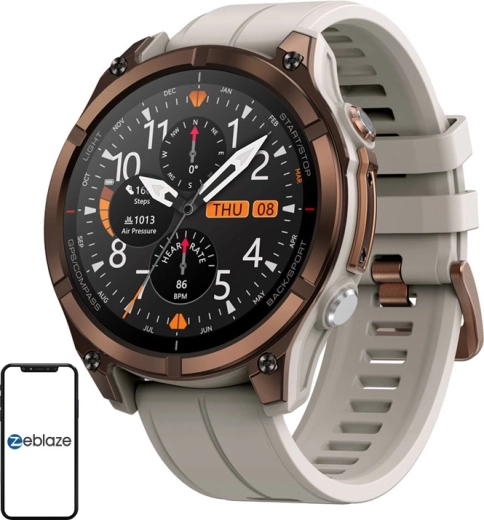 Zeblaze Stratos 4 Pro здрави смарт часовници за активности на открито, кафяви