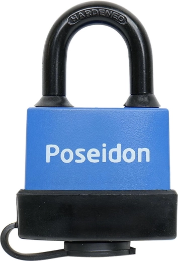 POSEIDON 40 Padlock, waterproof with plastic cover