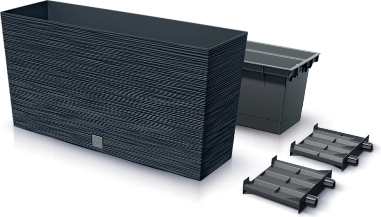 Furu M Planter 77 cm anthracite with insert