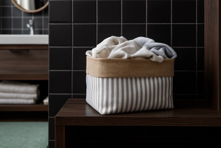 Tidy bathroom storage