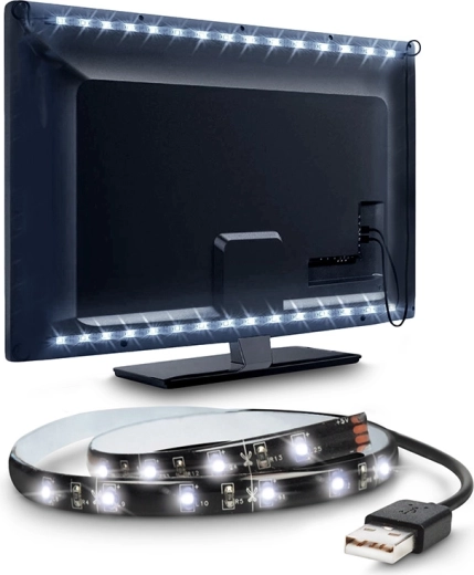 USB LED backlighting for TV and monitor