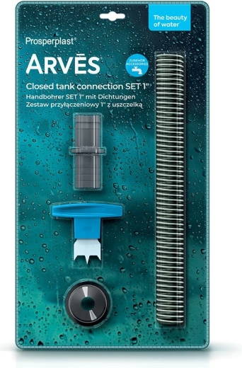 Connection kit for collecting rainwater into a barrel