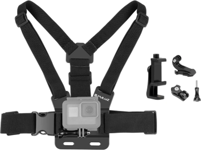 PULUZ 5-in-1 Chest Strap with Phone Holder and J-Hook - 1 piece