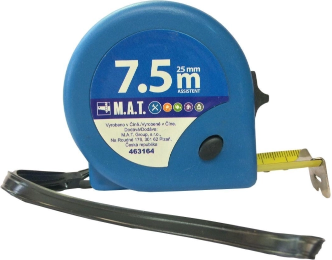 Стоманена ролетка 7,5 m × 25 mm ASSISTENT