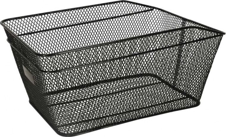 Metal bicycle basket for carrier black 25kg