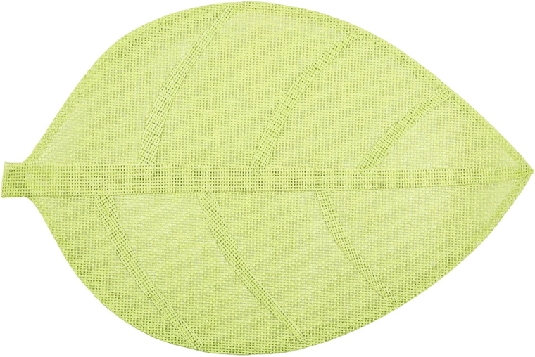 Green leaf-shaped placemat 33 × 48 cm