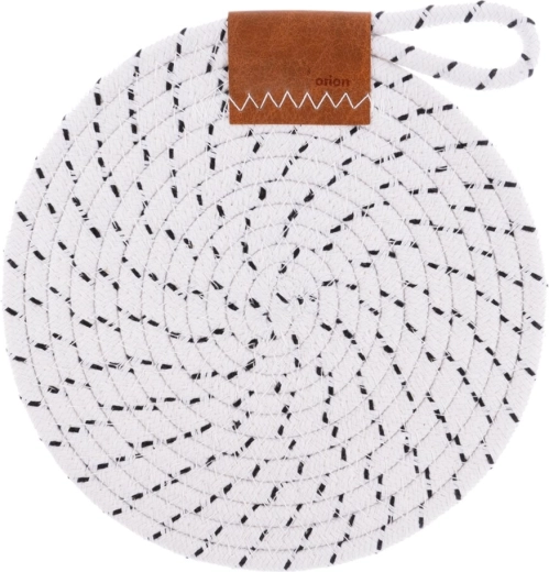 Cotton placemat Skandi white 21 cm