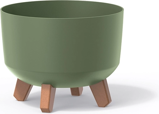 Gracia Standard Flower Pot, earthy green, diameter 23.8 cm