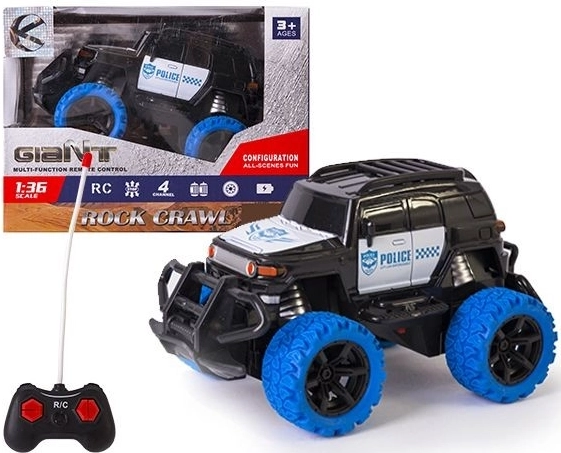 Small remote-controlled off-road police car - 1 piece