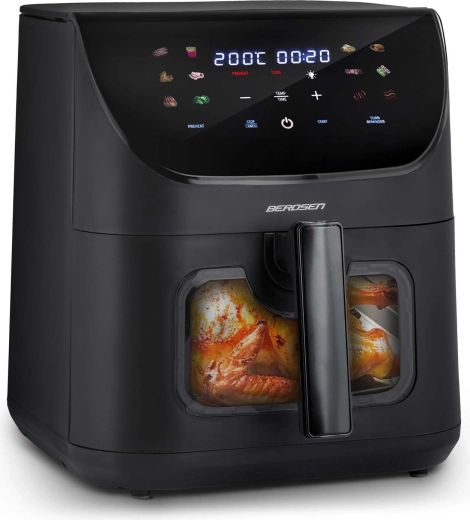 Window with LED light and touch controls