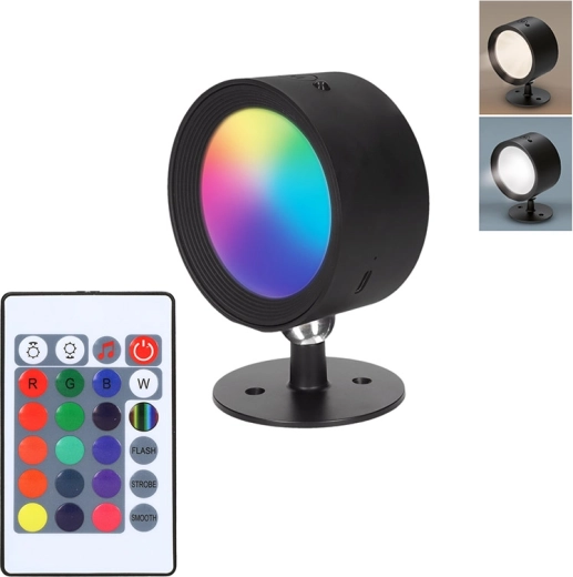 Solight презареждаща се LED стенна светлина RGB с дистанционно управление