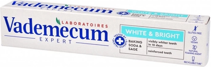 Vademecum Expert White & Bright избелваща паста за зъби 75 ml