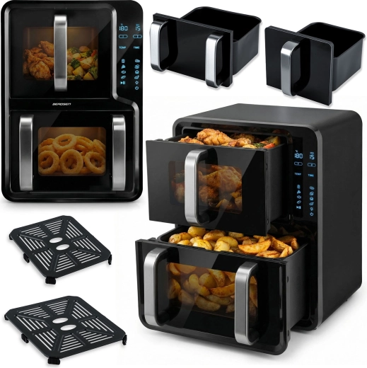 Dual-chamber hot air fryer 12 l BERDSEN 2800 W