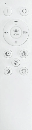 Remote control, dimming and changing the light colour temperature