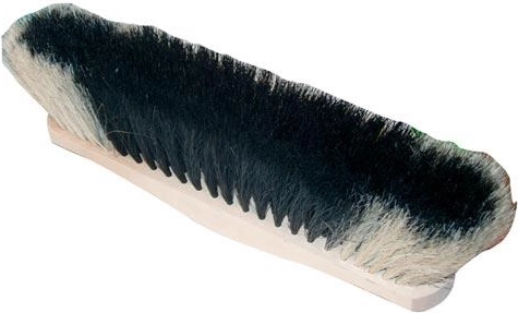 Broom Head 28 cm, unfinished wooden block, blend of bristles and PET, no thread