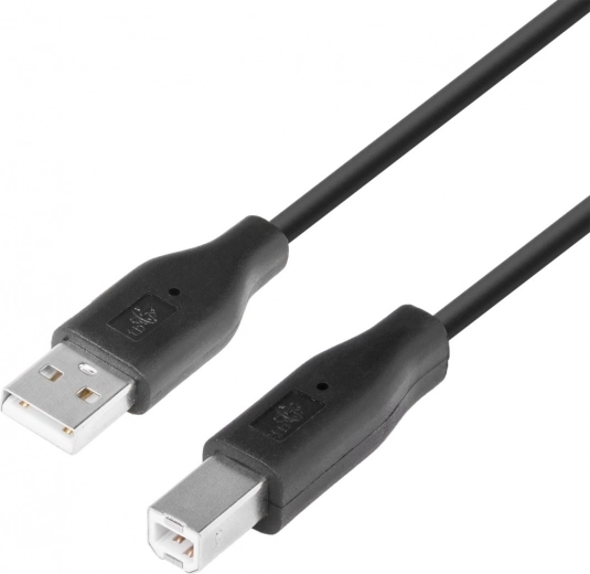 USB кабел AM-BM 1,8 м черен