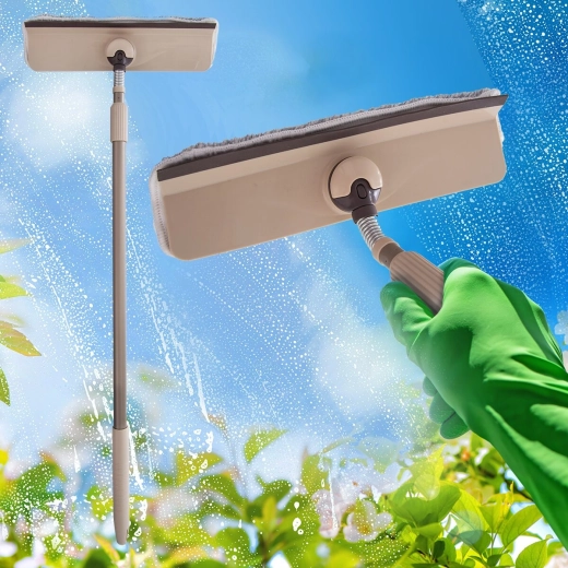 Washing and wiping in one tool (2-in-1)