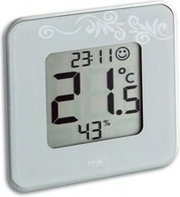 Digital thermometer with hygrometer TFA STYLE, white