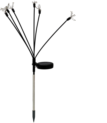 Solar garden lamp 70 cm with fireworks effect, 60 LED multicolor