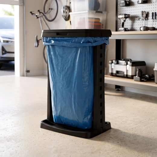 Stable base for secure bag holding