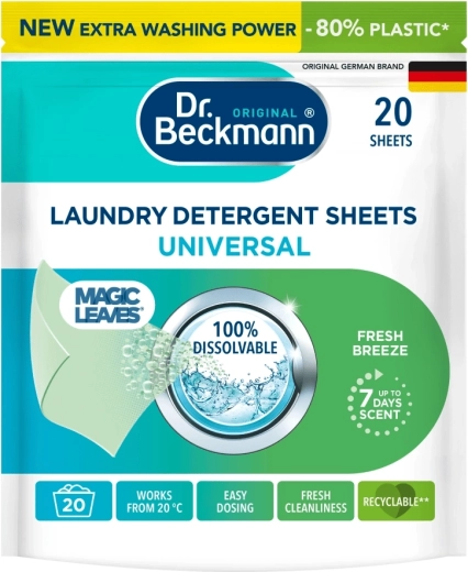 Перилни кърпички DR. BECKMANN Magic Leaves Universal 20 бр.