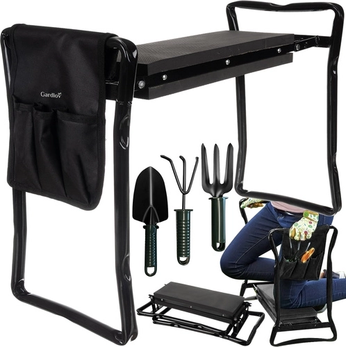 GARDLOV Garden Kneeler and Seat with Organizer and Tool Set