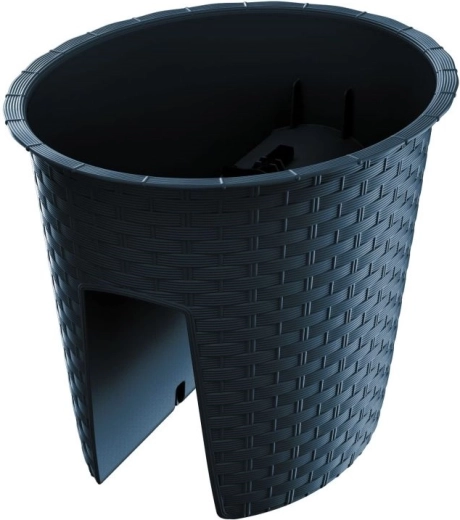 Ratolla Oval 30 cm Anthracite Railing Planter