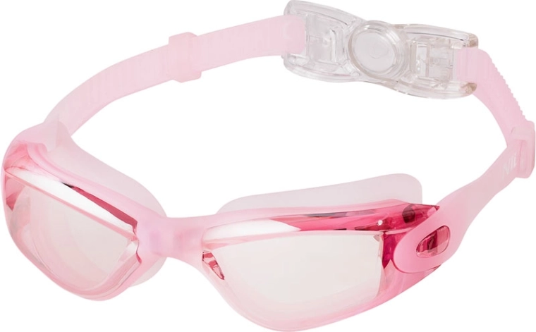 NILS Aqua pink swimming goggles with anti-fog and UV protection