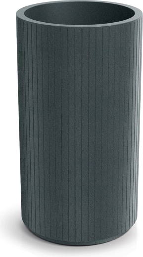 Coro Round High Flowerpot 40 cm graphite