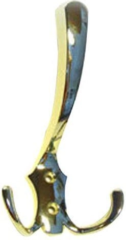 Romana I Coat Hook 77 × 130 mm brass