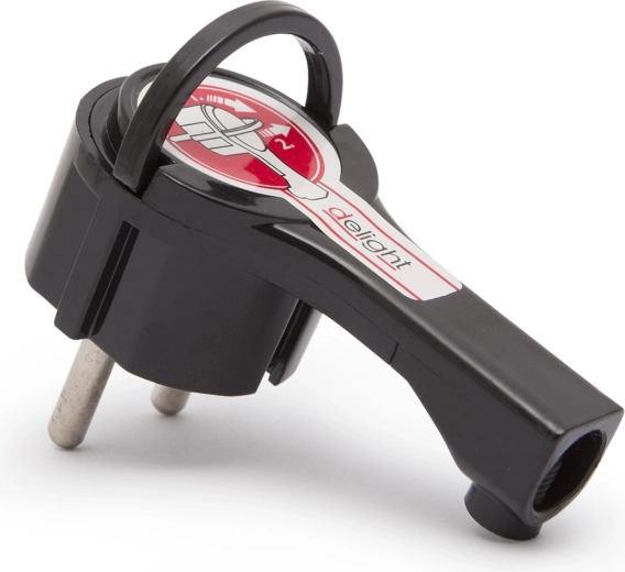 Right-Angle Mountable Mains Plug