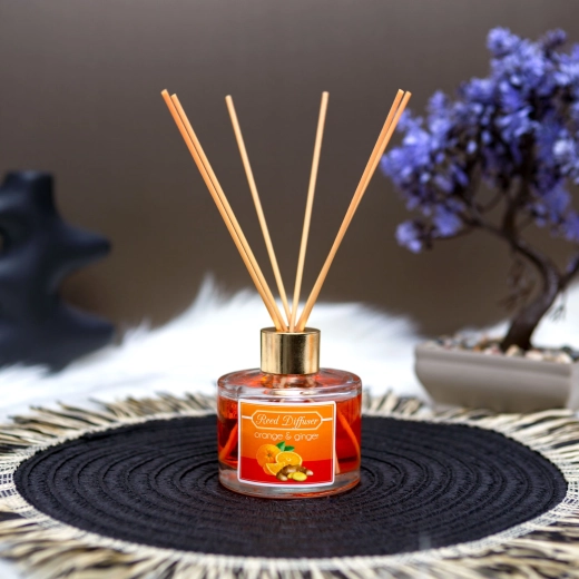 Scented Reed Diffuser with Orange and Ginger Fragrance 100 ml